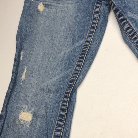 LIKE NEW VINTAGE AEROPOSTALE BAYLA SKINNY JEANS 12/31x30 100% COTTON 🦋 - Picture 8 of 14